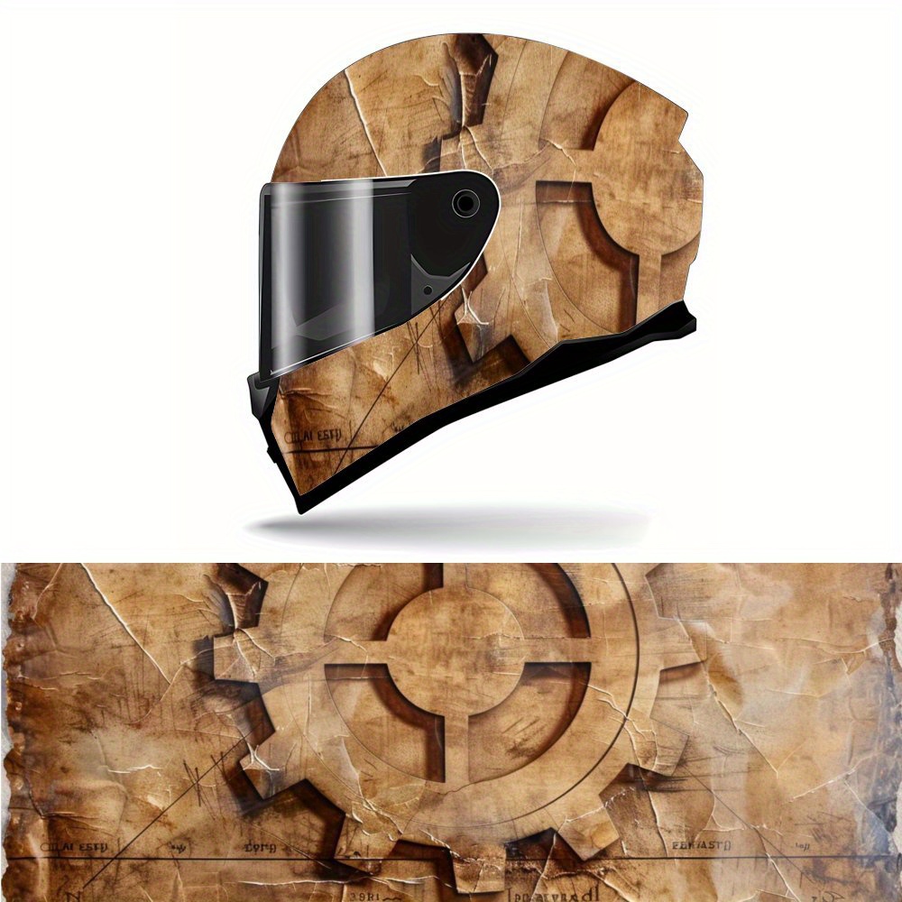 Motorcycle Gear Pattern - Виниловая пленка для шлема в стиле