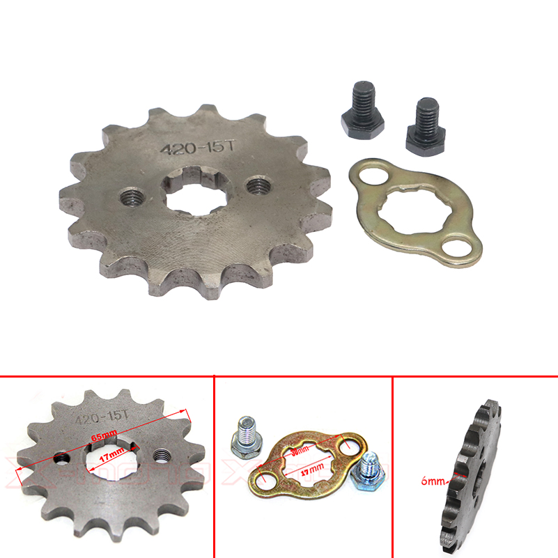Gear X Motorcycle - Передняя Звездочка Шестерня 420 15 зубьев