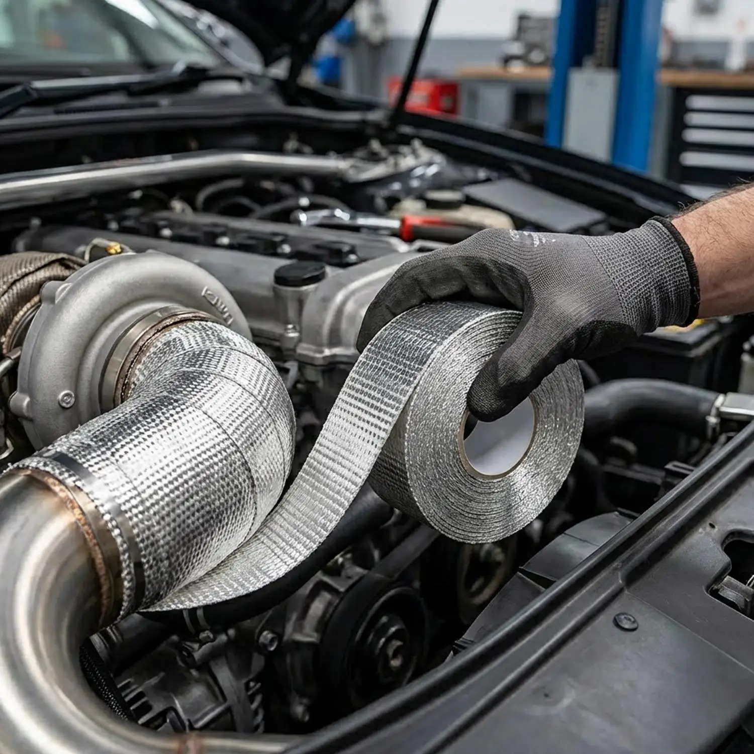 Термолента для глушителя мотоц – обзор и цена Exhaust Wrap Titanium