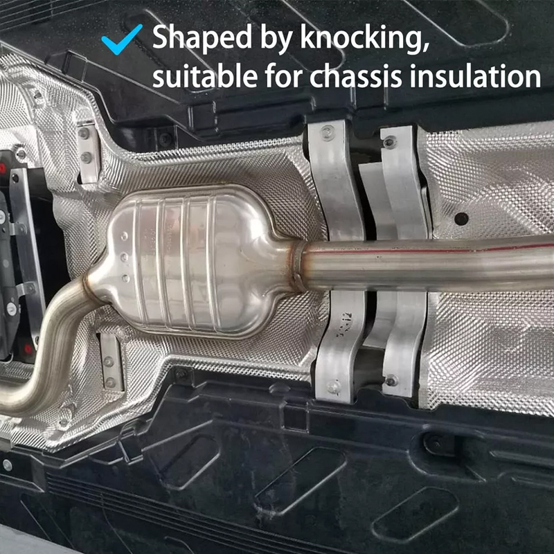Тисненый алюминиевый теплозащи – обзор и цена Exhaust Wrap Titanium