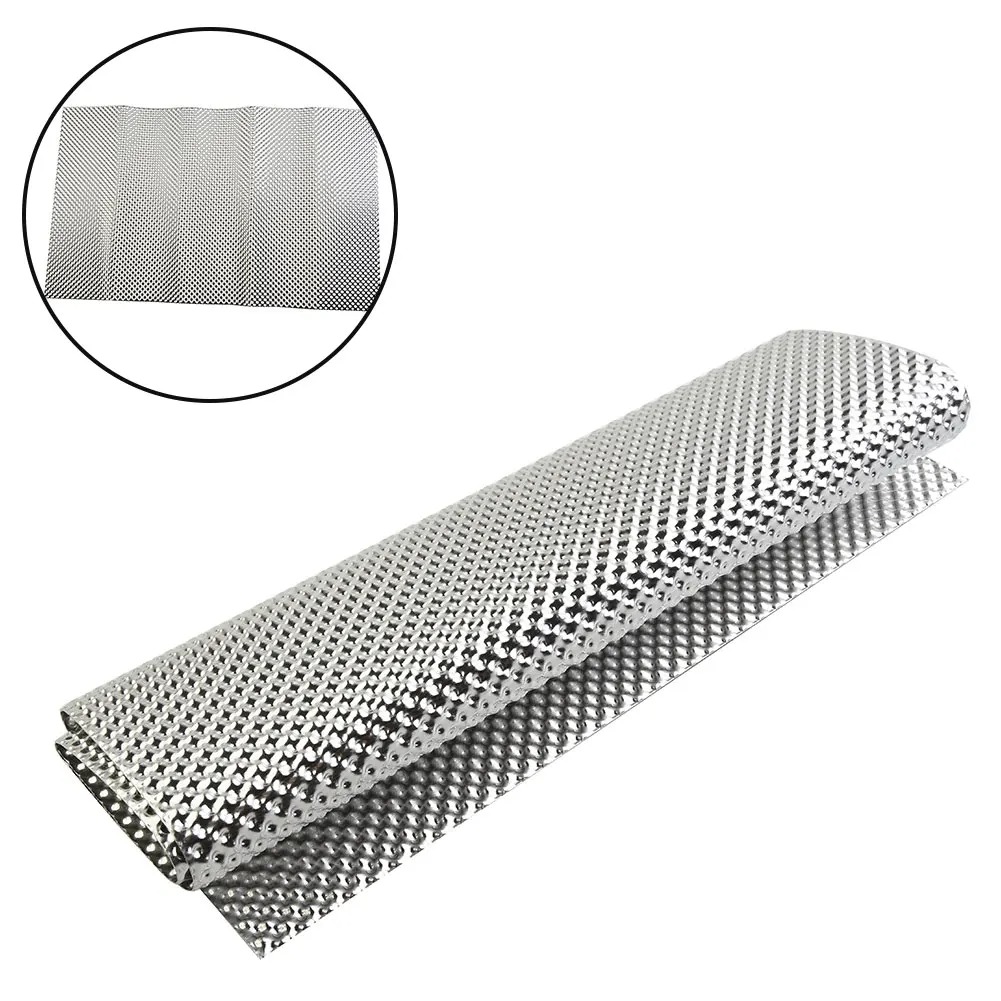 Тисненый алюминиевый теплозащи – обзор и цена Exhaust Wrap Titanium